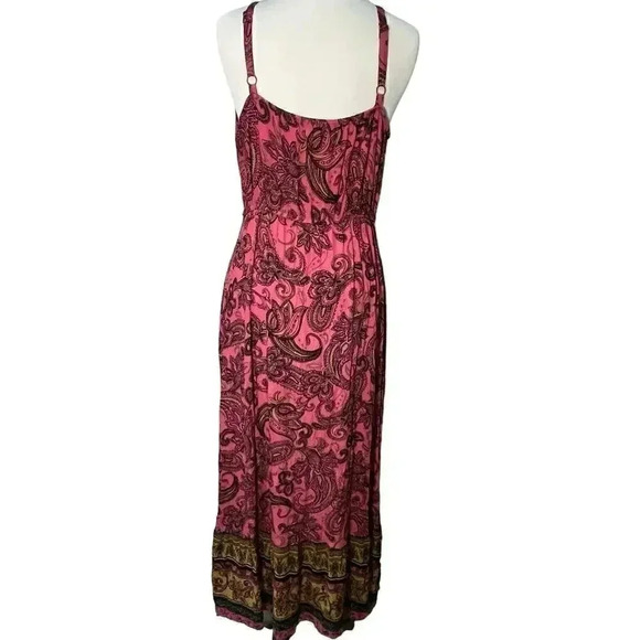 Maurices Paisley High Low Midi Dress Medium - Picture 3 of 9